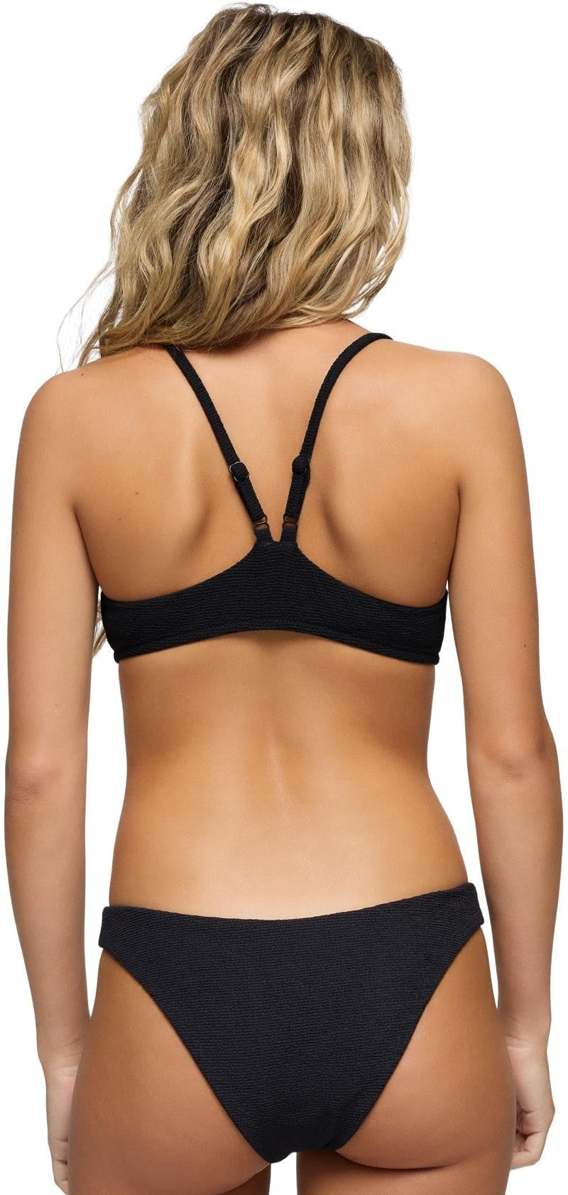 Lahari Scrunch Top - Womens - black 1