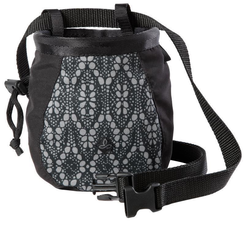 Large Chalk Bag with Belt - Womens - black baleen 1