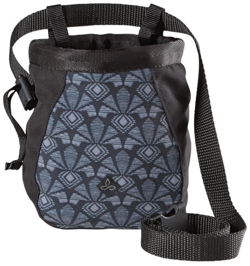 Large Chalk Bag with Belt - Womens - charcoal botanica 1