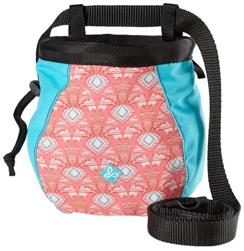 Large Chalk Bag with Belt - Womens - summer peach botanica 1