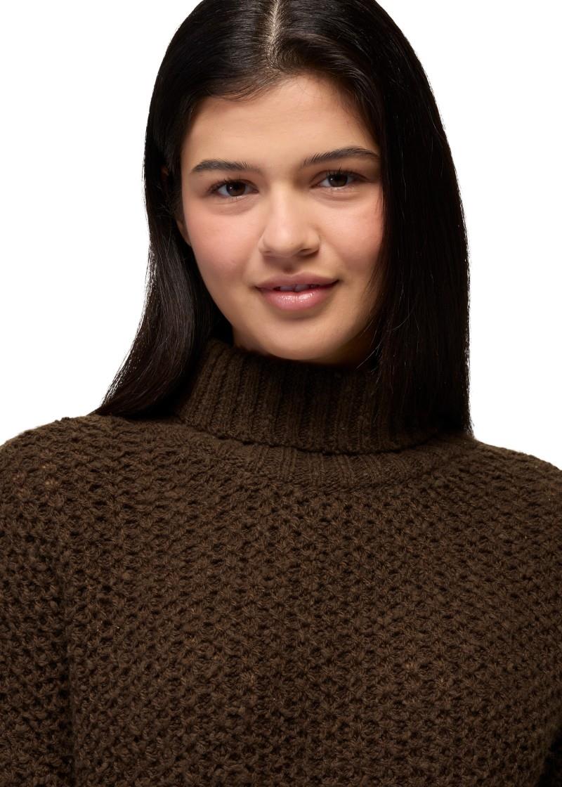 Leavenworth Turtleneck - Womens - dark roast 1