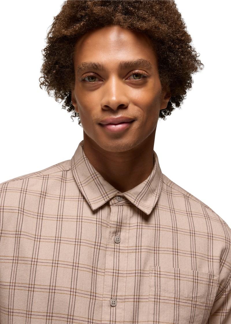 Los Feliz Flannel Shirt - Slim - Mens - almond 1