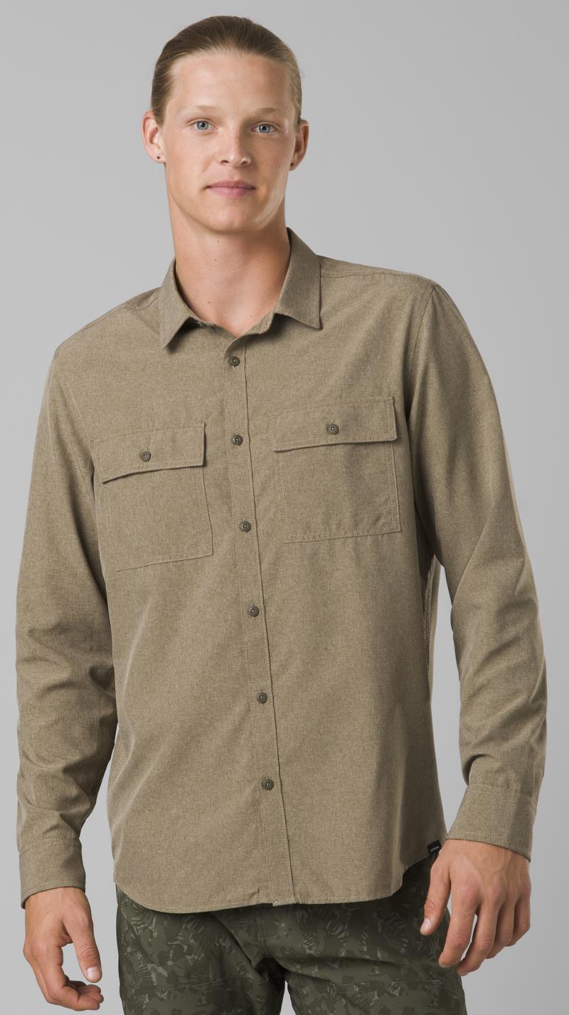 Lost Sol LS Shirt - Slim - Mens - Peat Heather 2