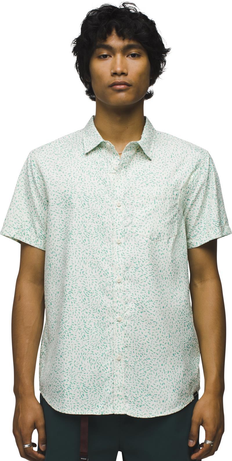 Lost Sol Printed SS Shirt - Mens - Chalk Sharkstooth 2