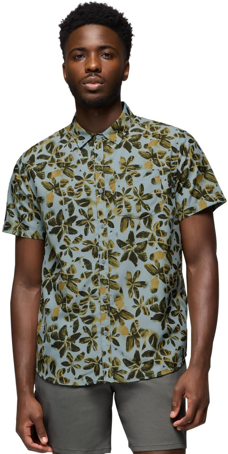 Lost Sol Printed SS Shirt - Mens - saltwater wildflower 1