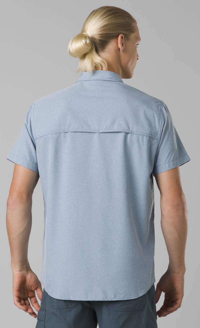 Lost Sol SS Shirt - Slim - Mens - Chambray Heather 4