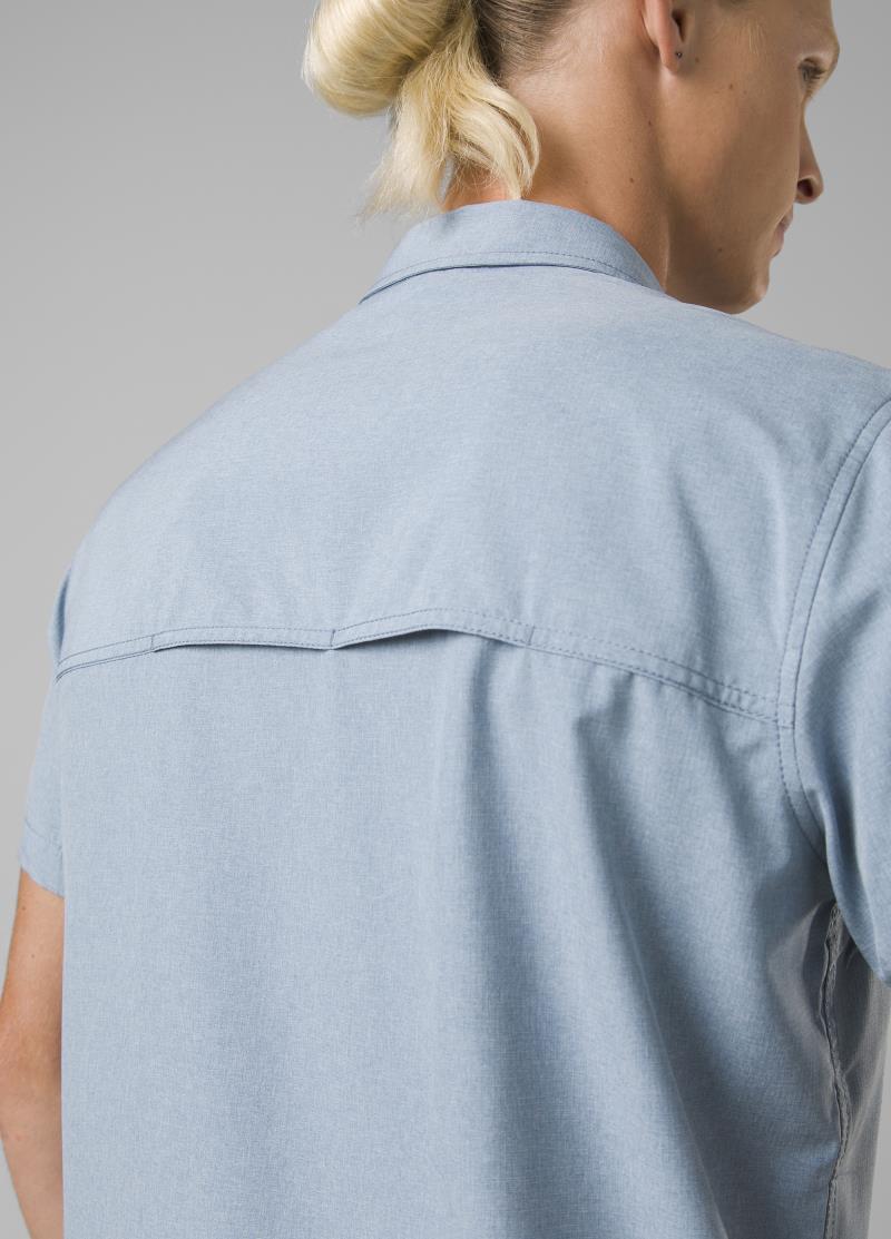 Lost Sol SS Shirt - Slim - Mens - Chambray Heather 6