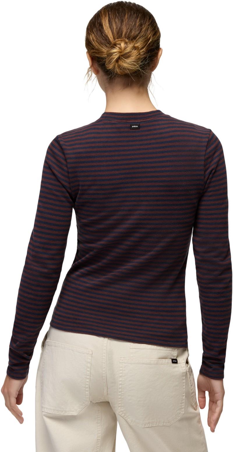 Lotus LS Tee - Womens - cacao stripe 1