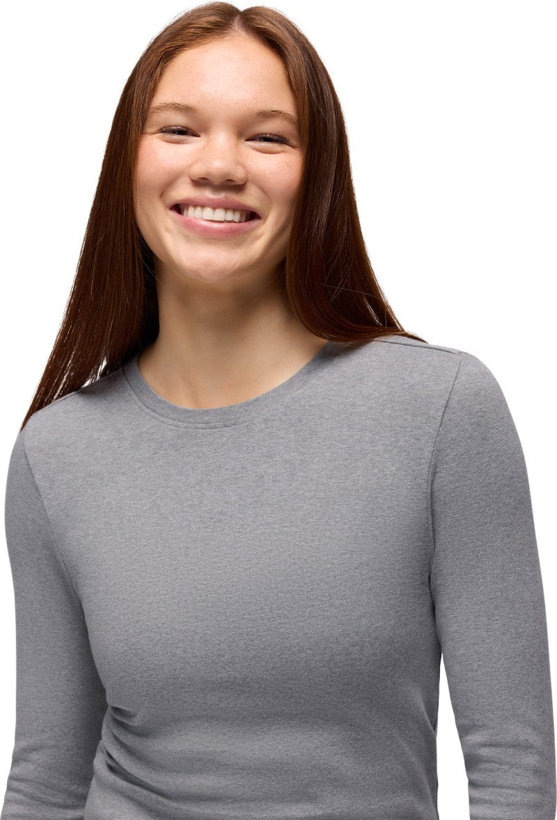 Lotus LS Tee - Womens - heather grey 1