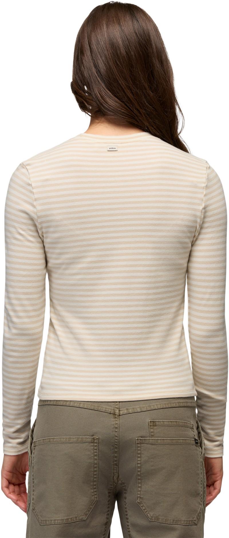 Lotus LS Tee - Womens - stone stripe 1