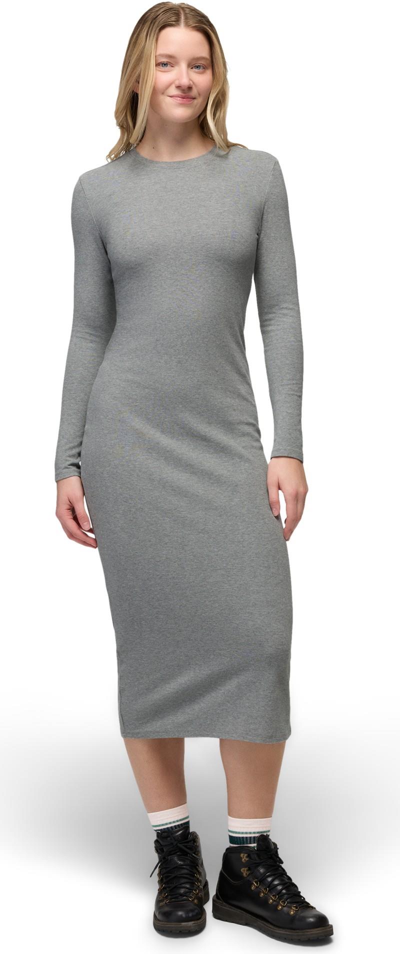 Lotus Midi Dress - heather grey 1