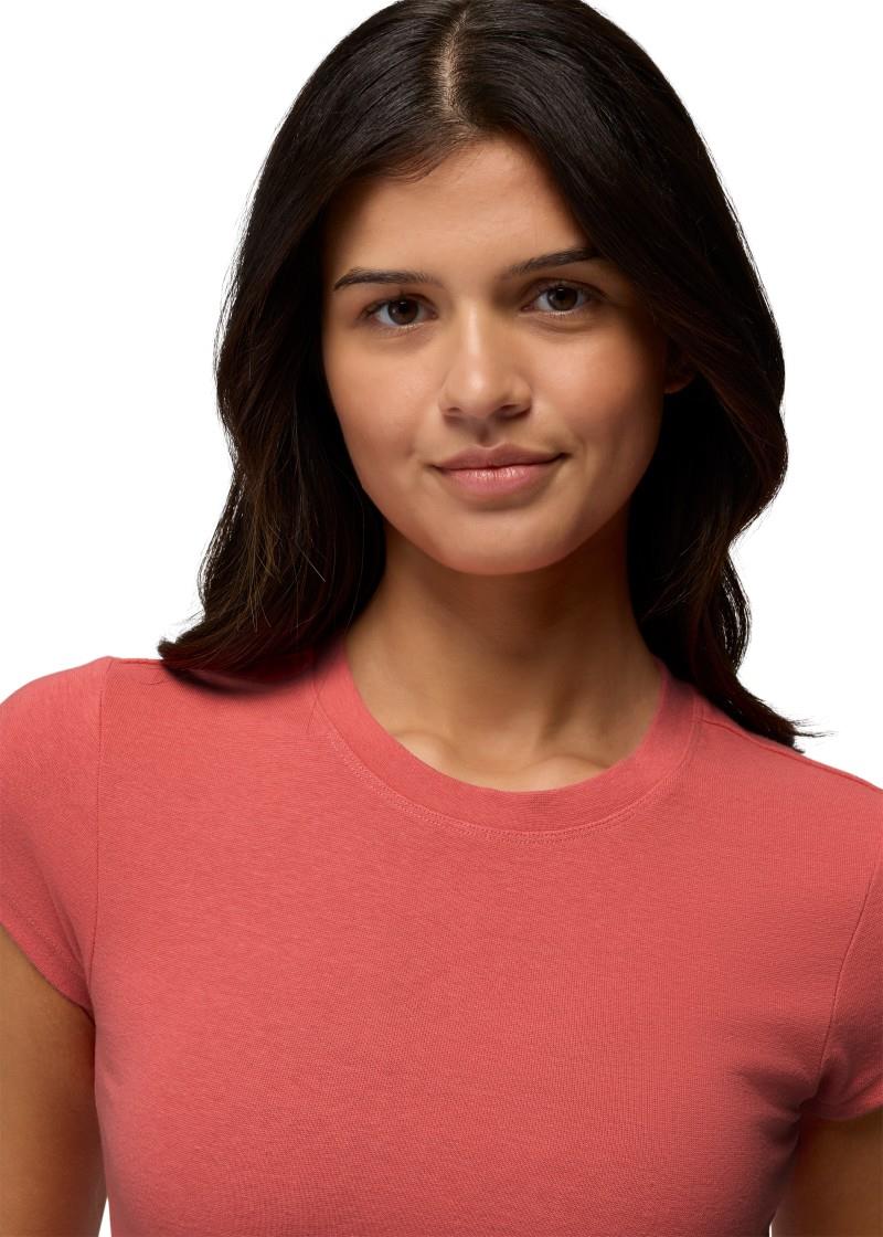 Lotus SS Tee - Womens - guava 1