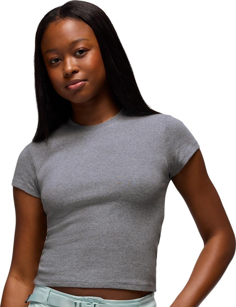 Lotus SS Tee - Womens - heather grey 1