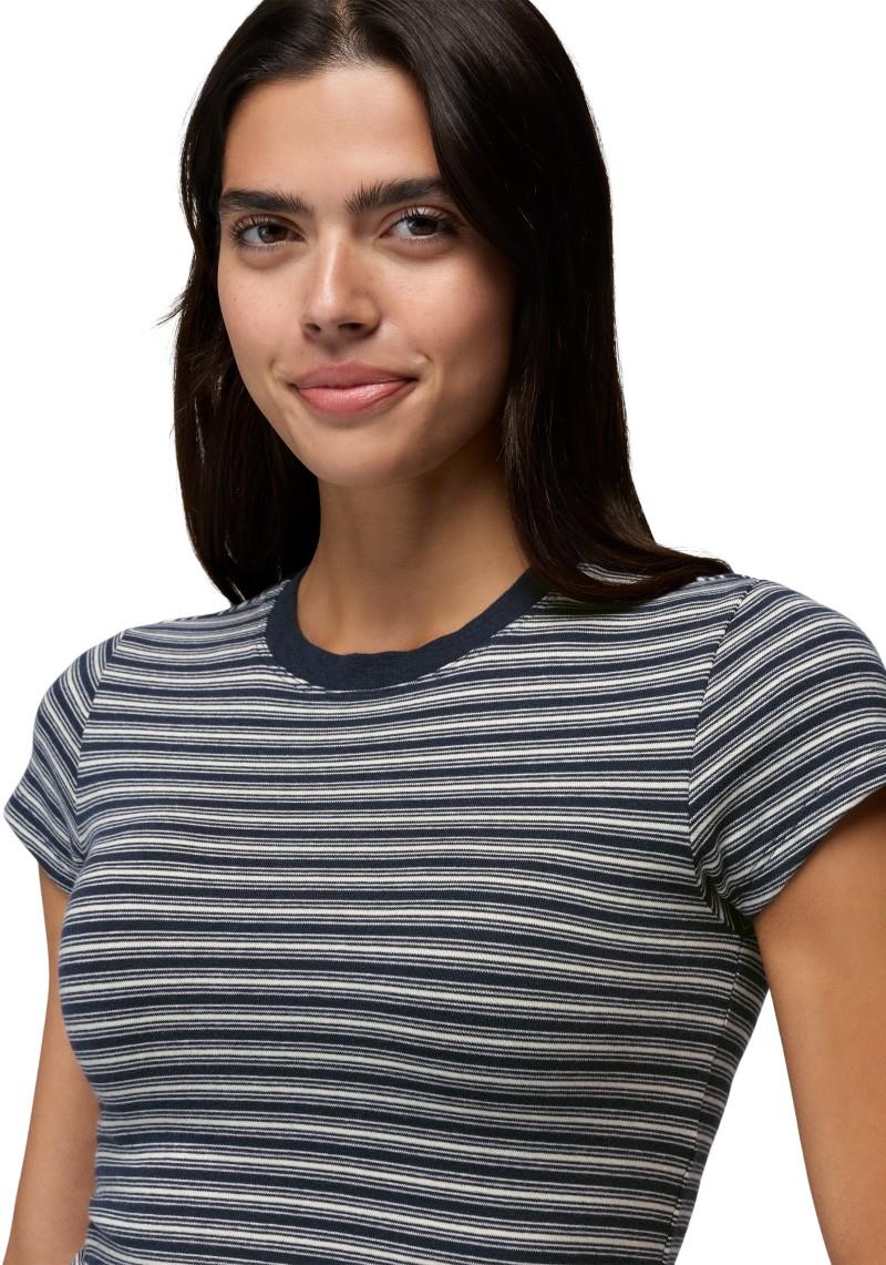 Lotus SS Tee - Womens - nautical stripe 1