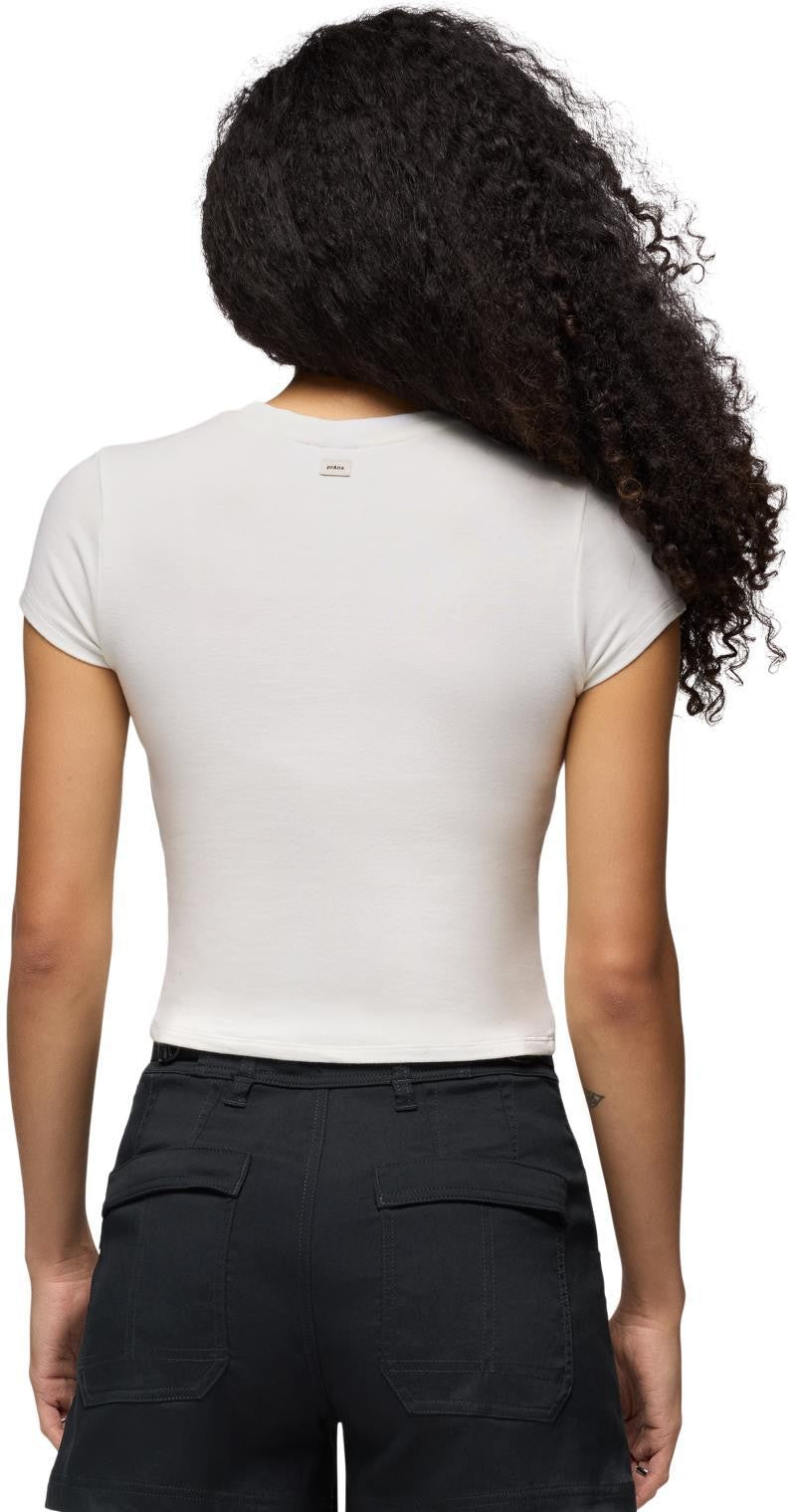 Lotus SS Tee - Womens - soft white 1