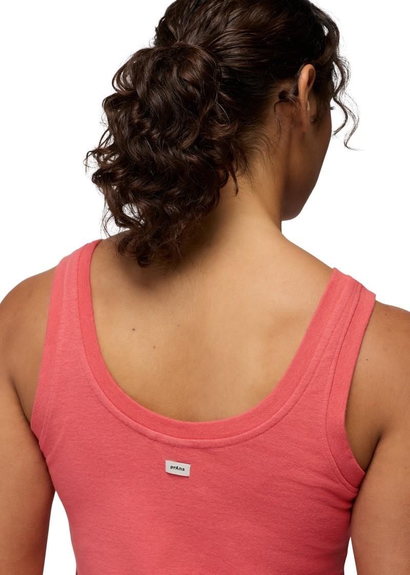 Lotus Tank Top - Womens - guava 1