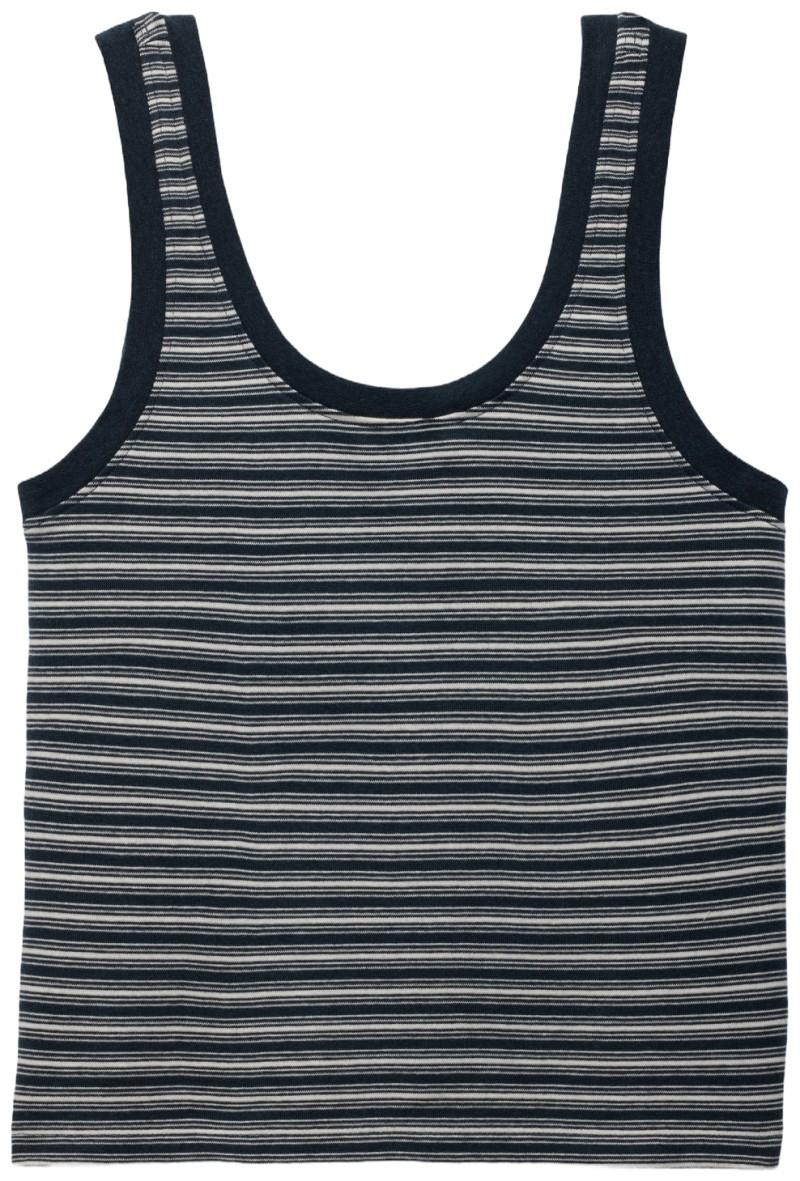 Lotus Tank Top - Womens - nautical stripe 1