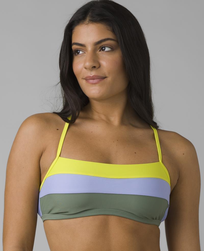 Lurisia Top - Womens - army green colorblock 1