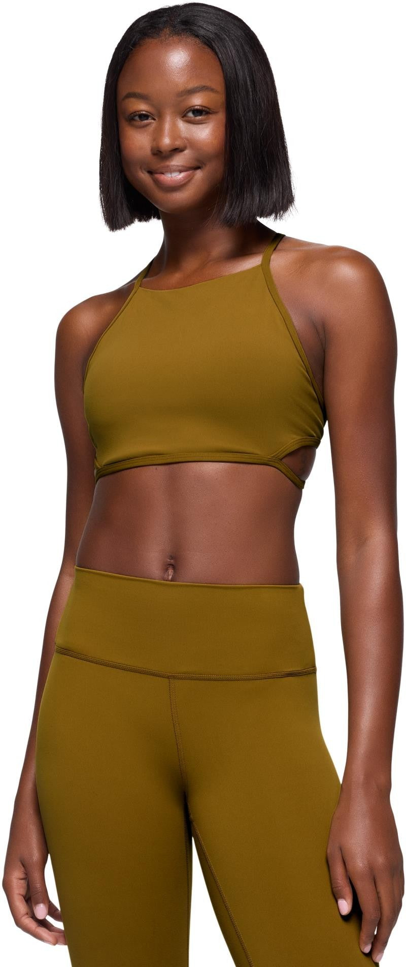 Luxara High Neck Bra - retro olive 1