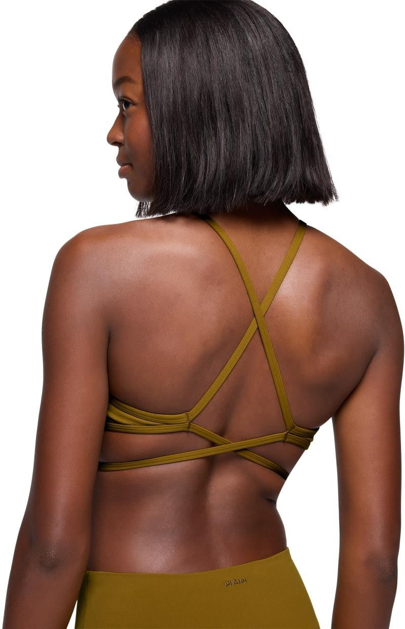 Luxara High Neck Bra - retro olive 1
