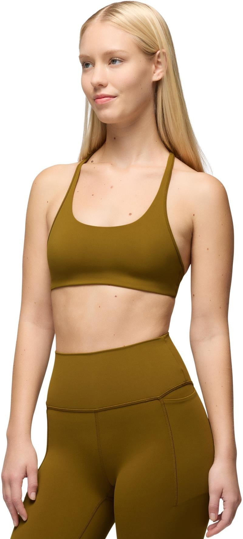 Luxara Racerback Bra - retro olive 1