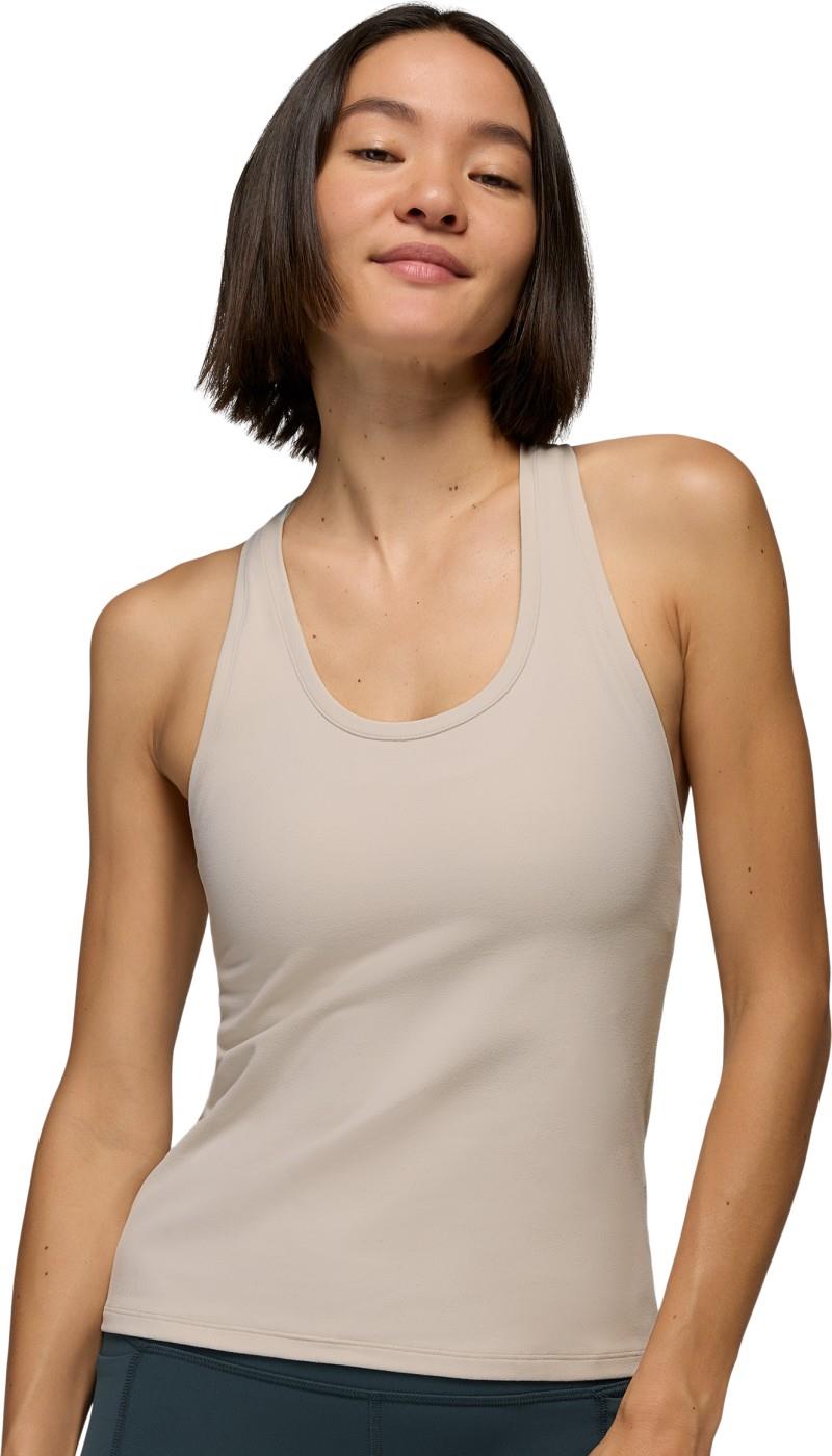 Luxara Racerback Long Tank - Womens - almond 1