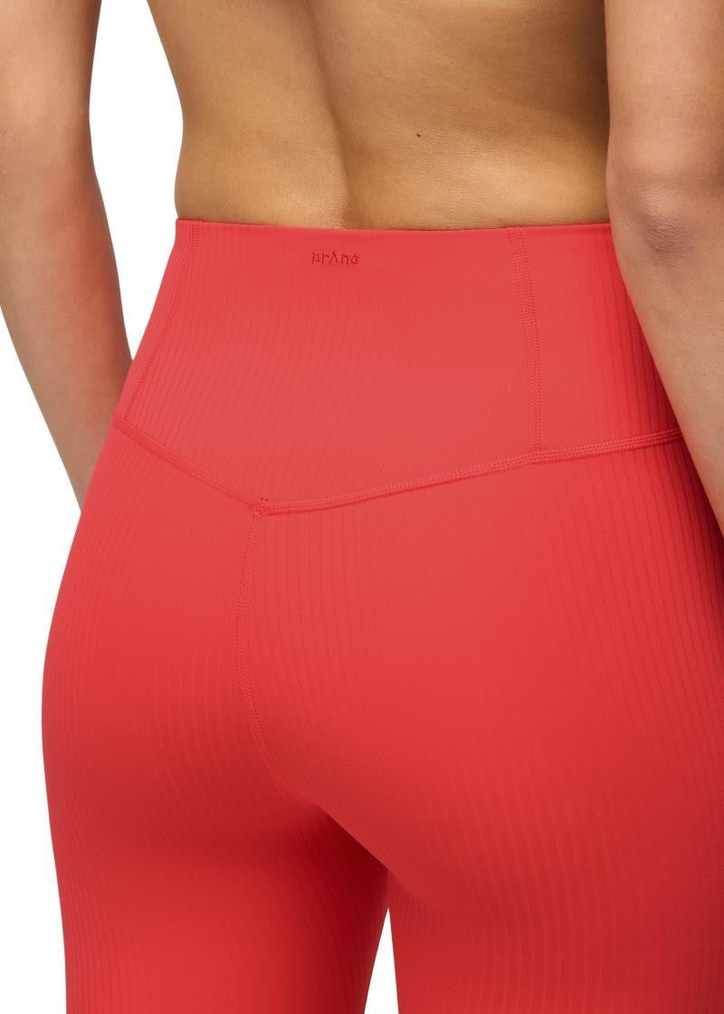 Luxara Rib 7/8 Leggings - Womens - rose fire 1