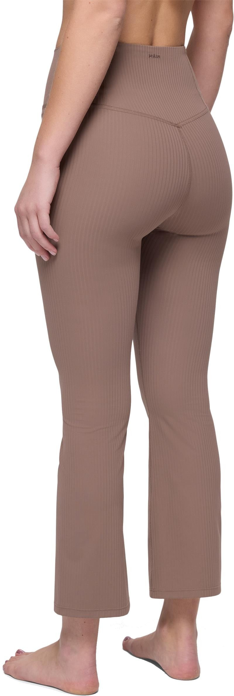 Luxara Rib Flare Crop, Reg - Womens - carob 1