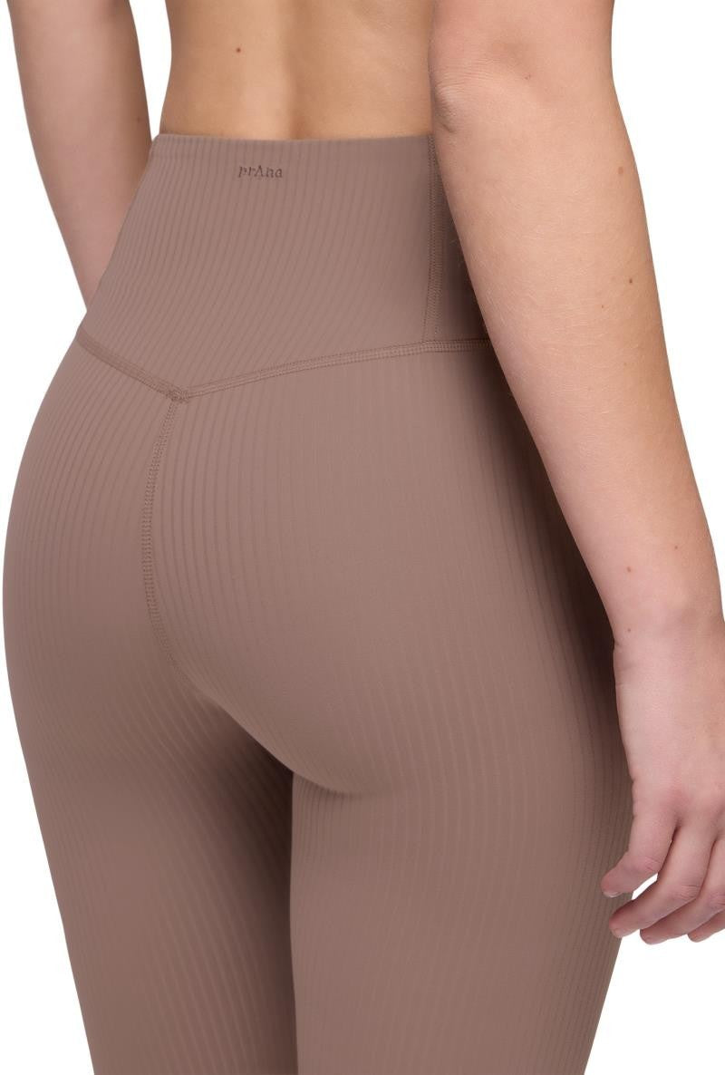 Luxara Rib Flare Crop, Reg - Womens - carob 1