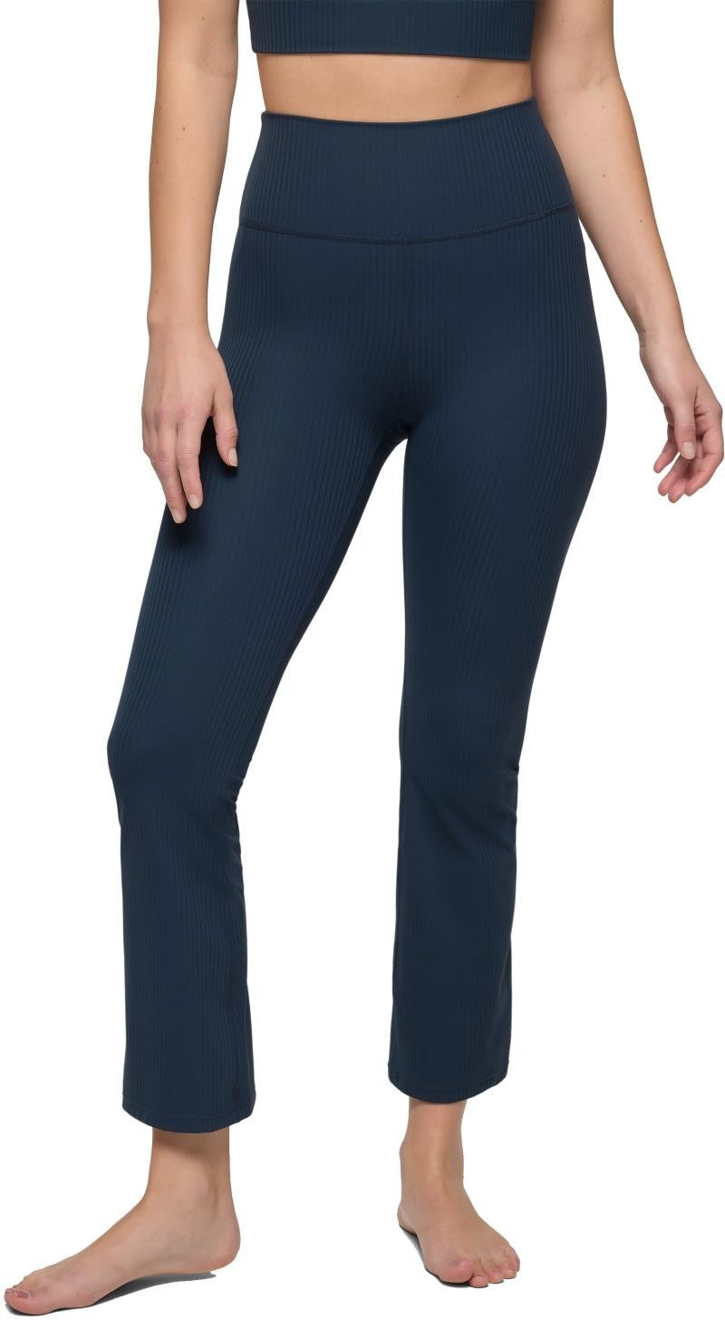 Luxara Rib Flare Crop, Reg - Womens - stormy night 1