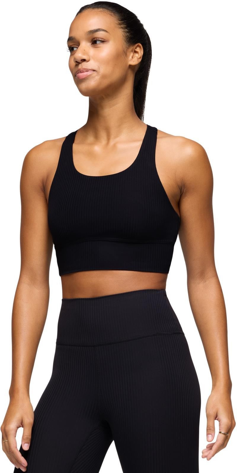 Luxara Rib Racerback Bralette - black 1
