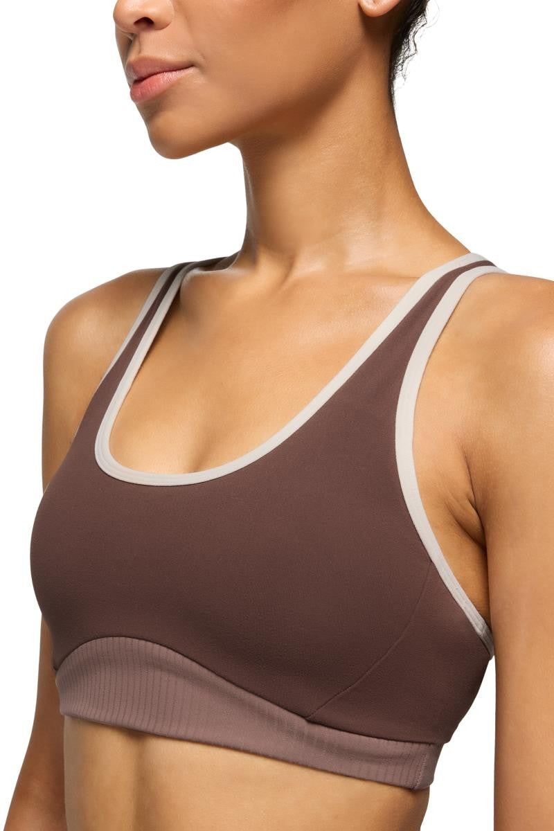 Luxara Salutations Bra - mocha colorblock 1