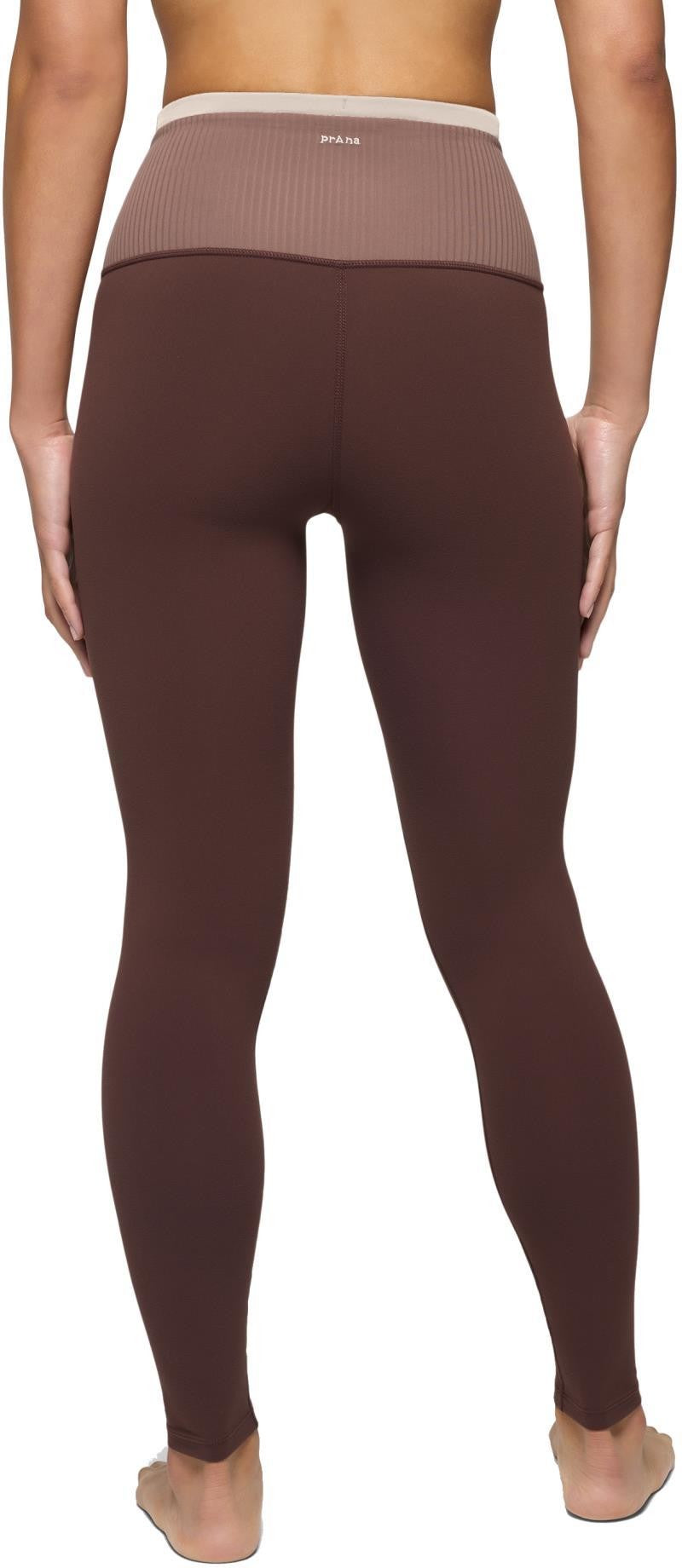 Luxara Salutations Leggings - Womens - mocha colorblock 1