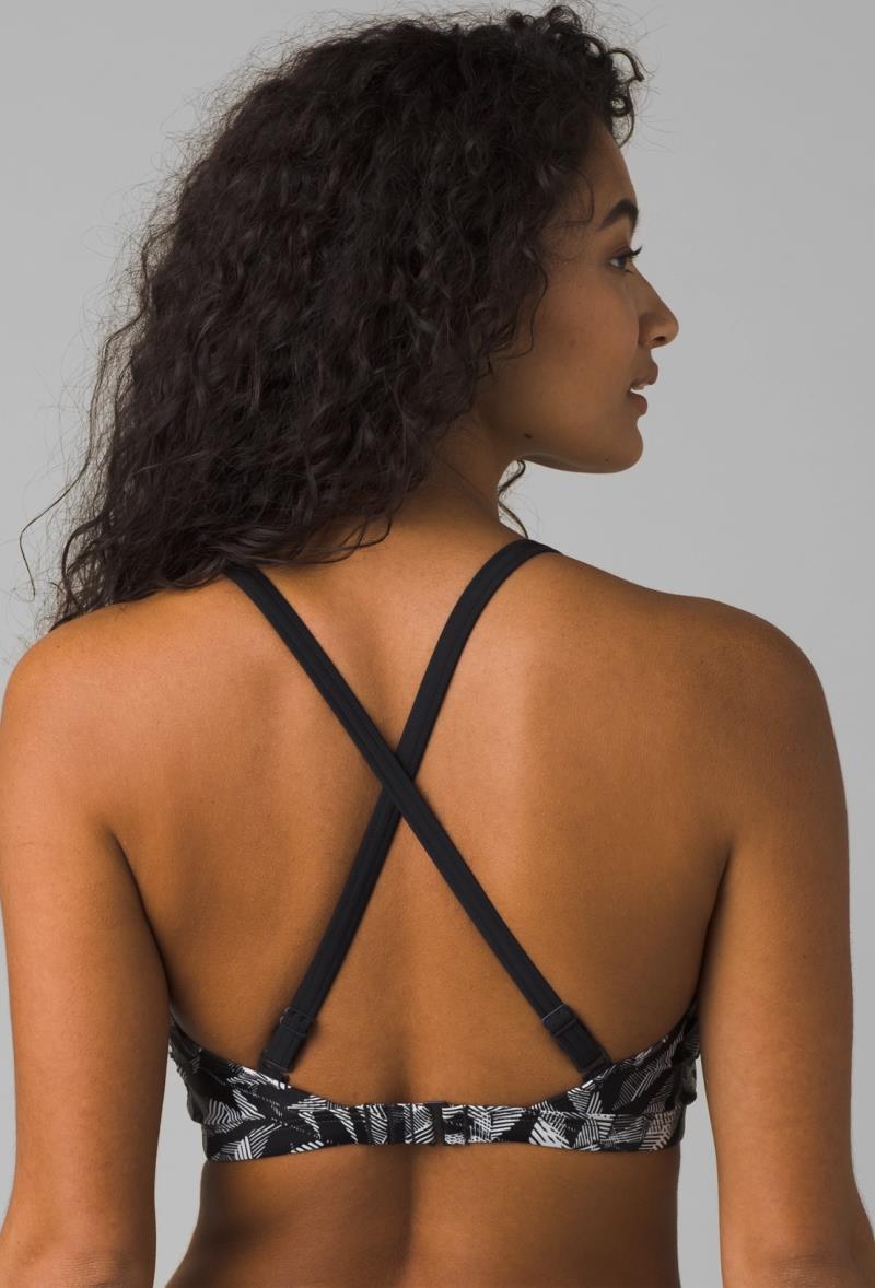 Marina Top / D-Cup - Womens - black springtime 1
