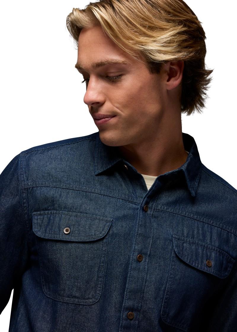 Meares LS Shirt - Mens - dark wash 1