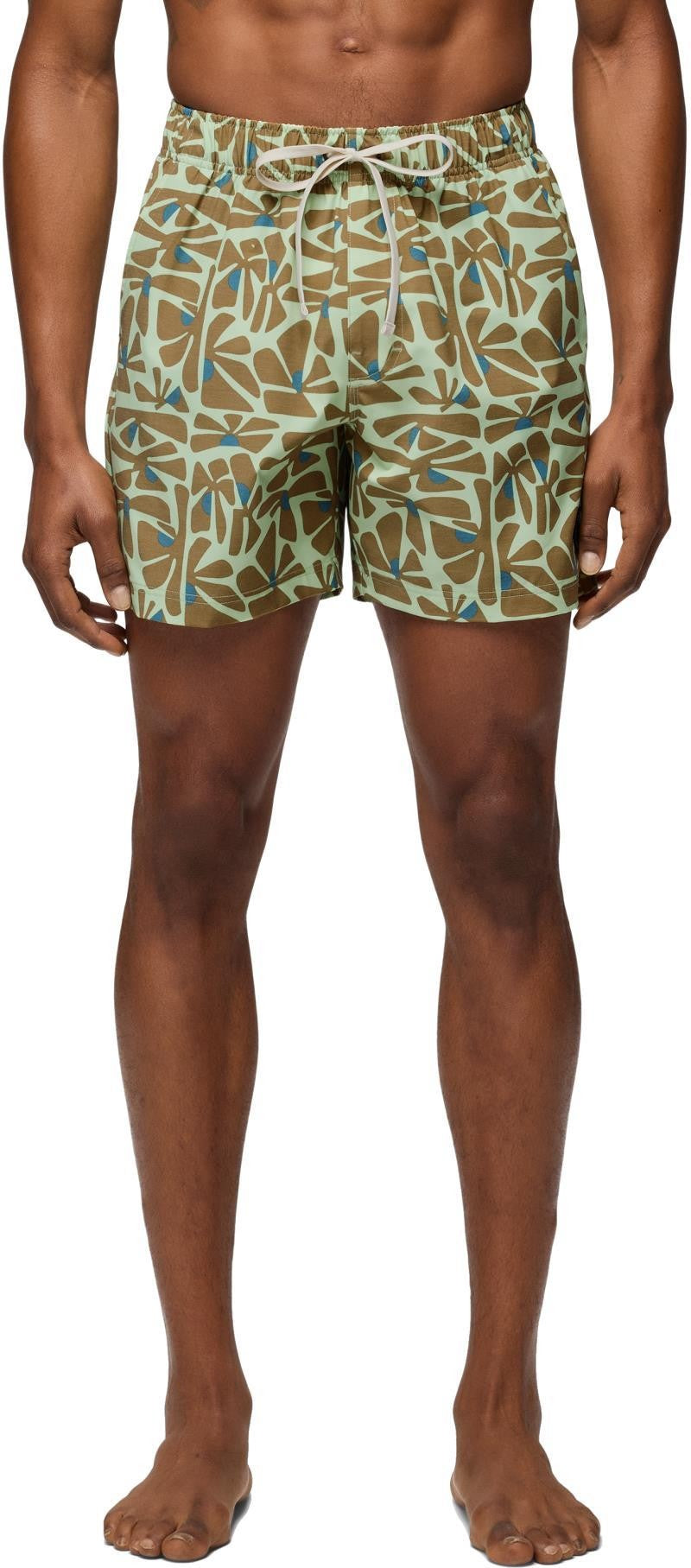 Metric E-Waist Shorts, 6" Inseam - Mens - bio mint retro bloom 1