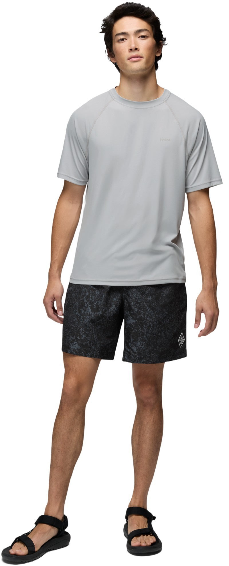 Mojo Shorts, 10" Inseam - Mens - grey blue sea spray 1