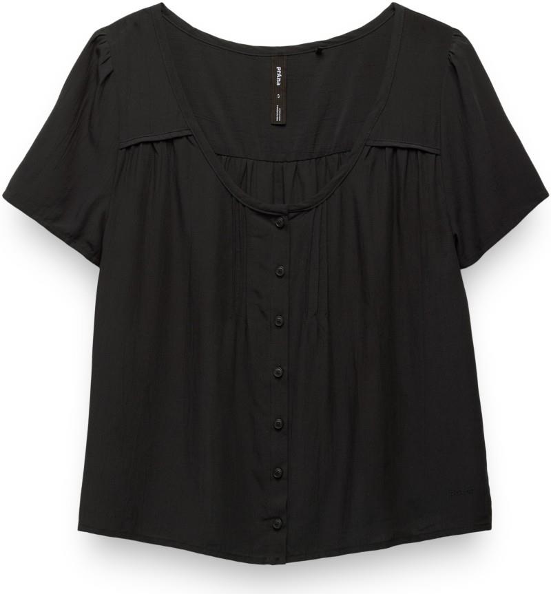 Moonvale SS Top - Womens - solid black 1