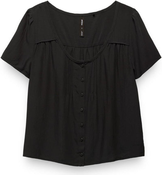 Moonvale SS Top - Womens - solid black 1