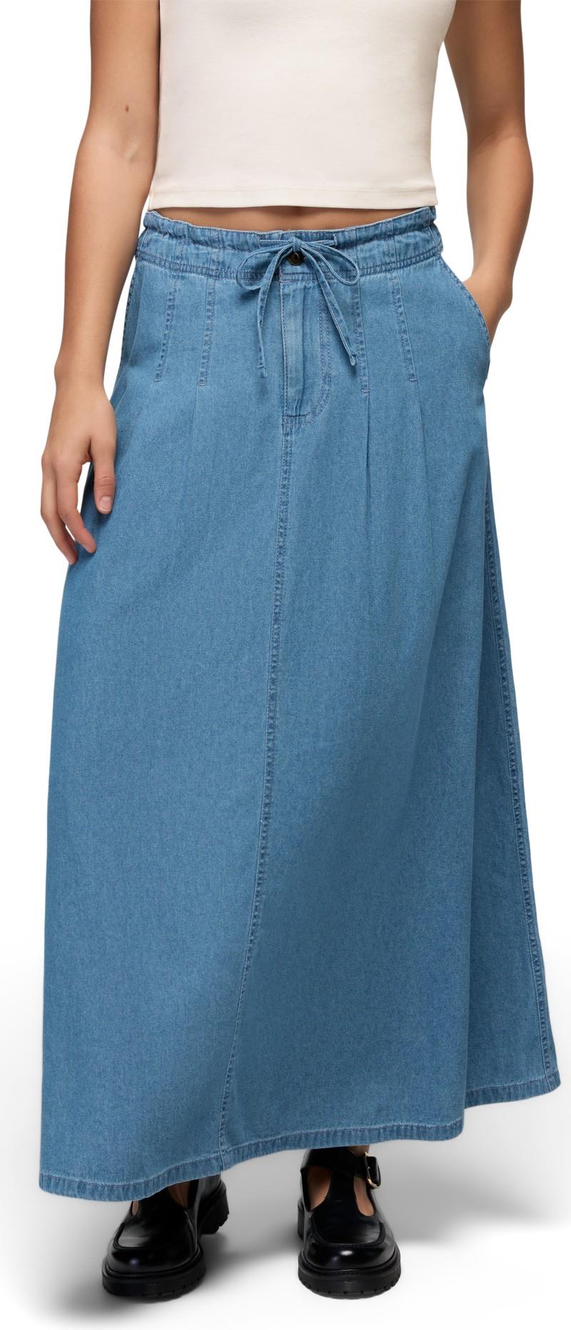 Mountain Maven Maxi Skirt - blue denim 1