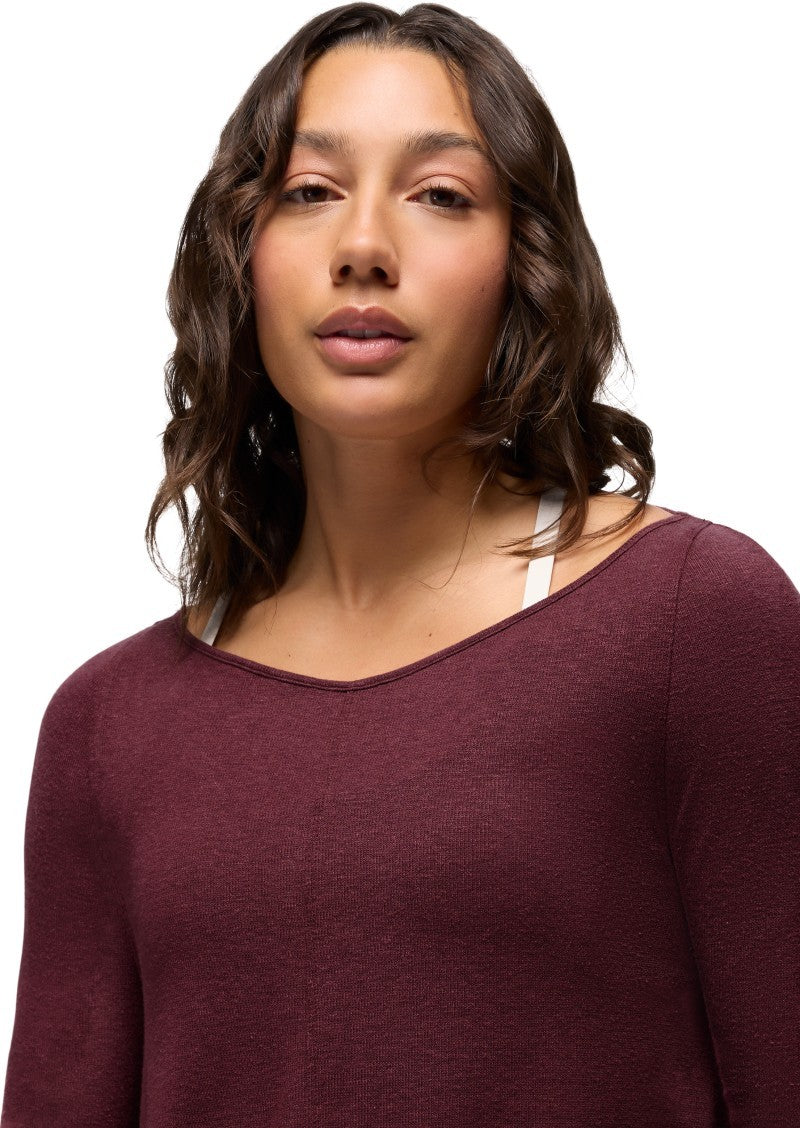 New Moon LS - Womens - deep vino 1