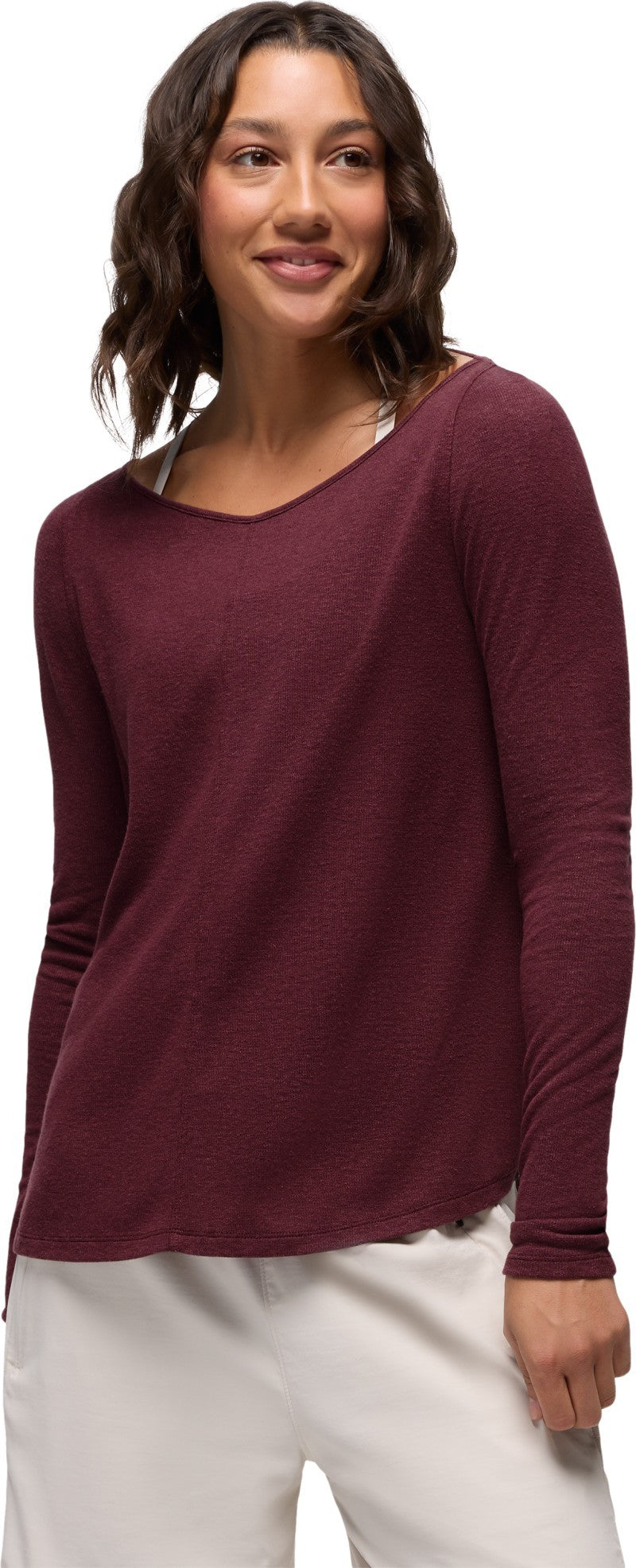 New Moon LS - Womens - deep vino 1