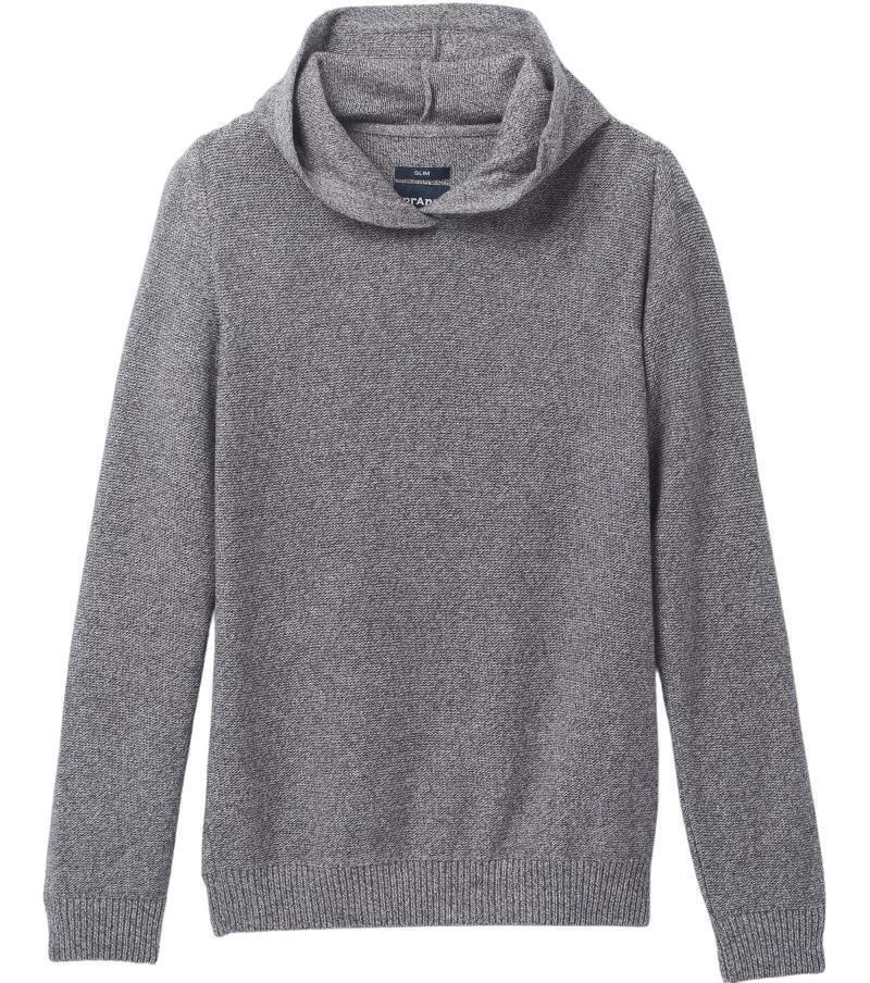 North Loop Hooded Sweater - Slim - Mens - Pebble Grey 1