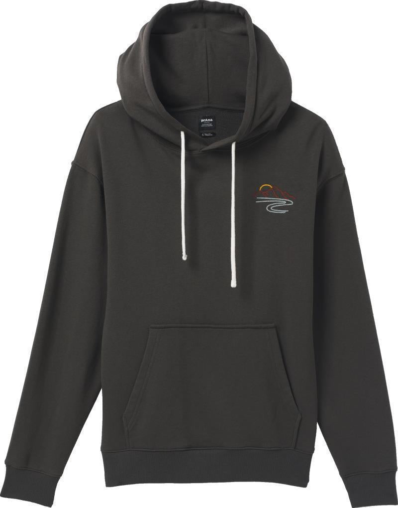 Organic Graphic Hoodie - Womens - Washed Black Mountain 1