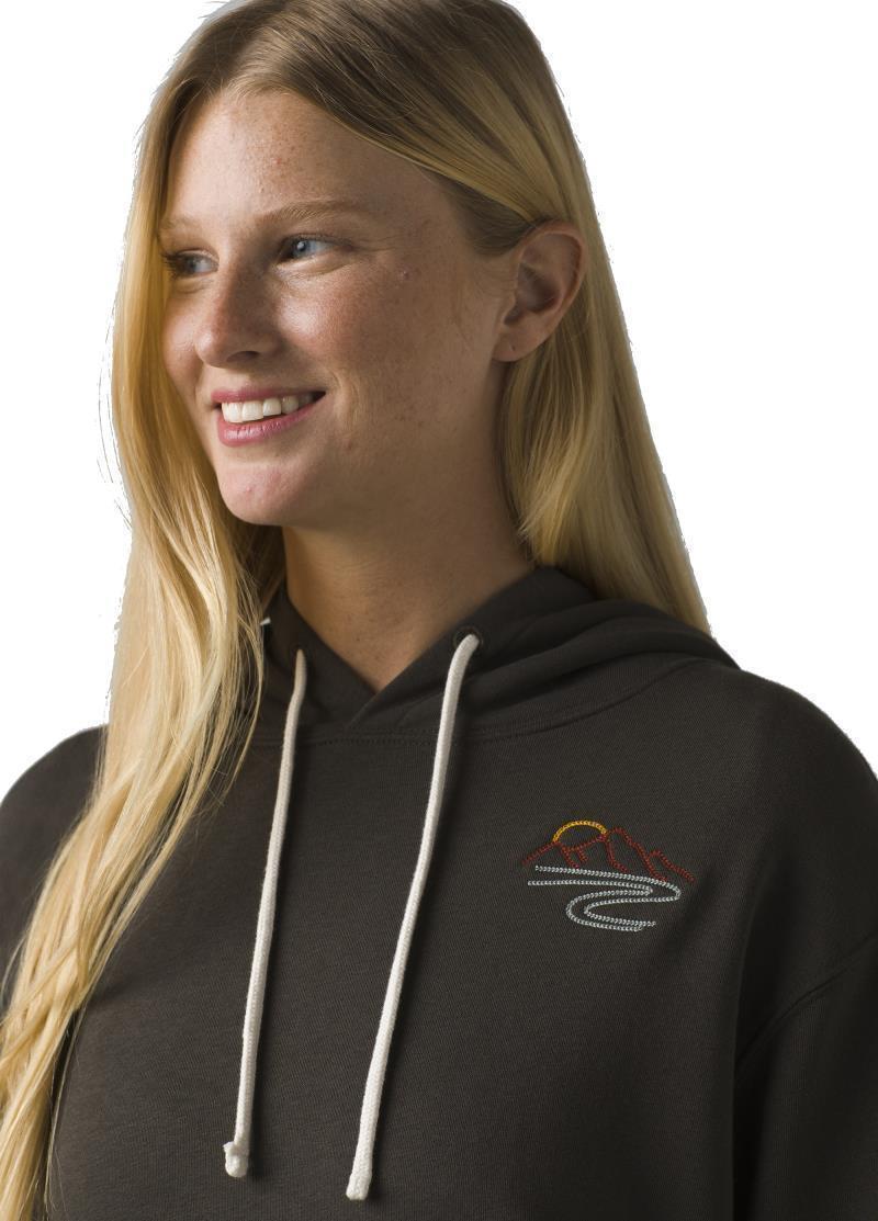 Organic Graphic Hoodie - Womens - Washed Black Mountain 4