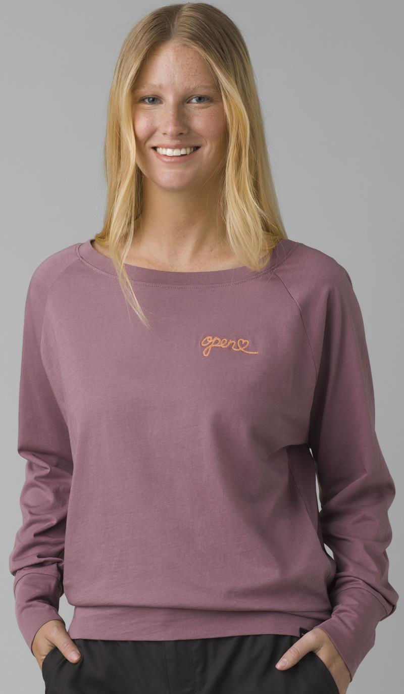Organic Graphic LS - Womens - Soft Musk Open Heart 2