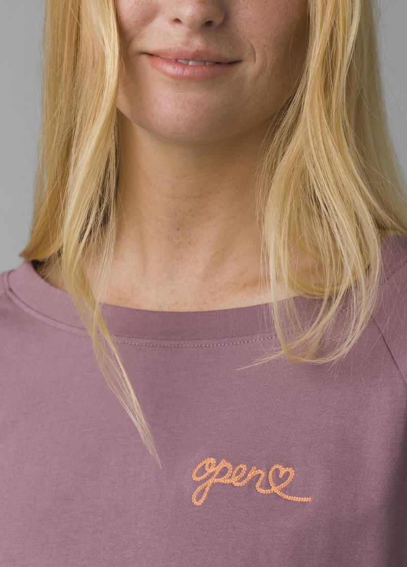 Organic Graphic LS - Womens - Soft Musk Open Heart 4
