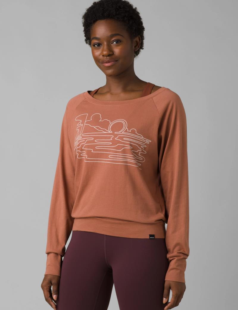 Organic Graphic LS - Womens - Terra One Line 2