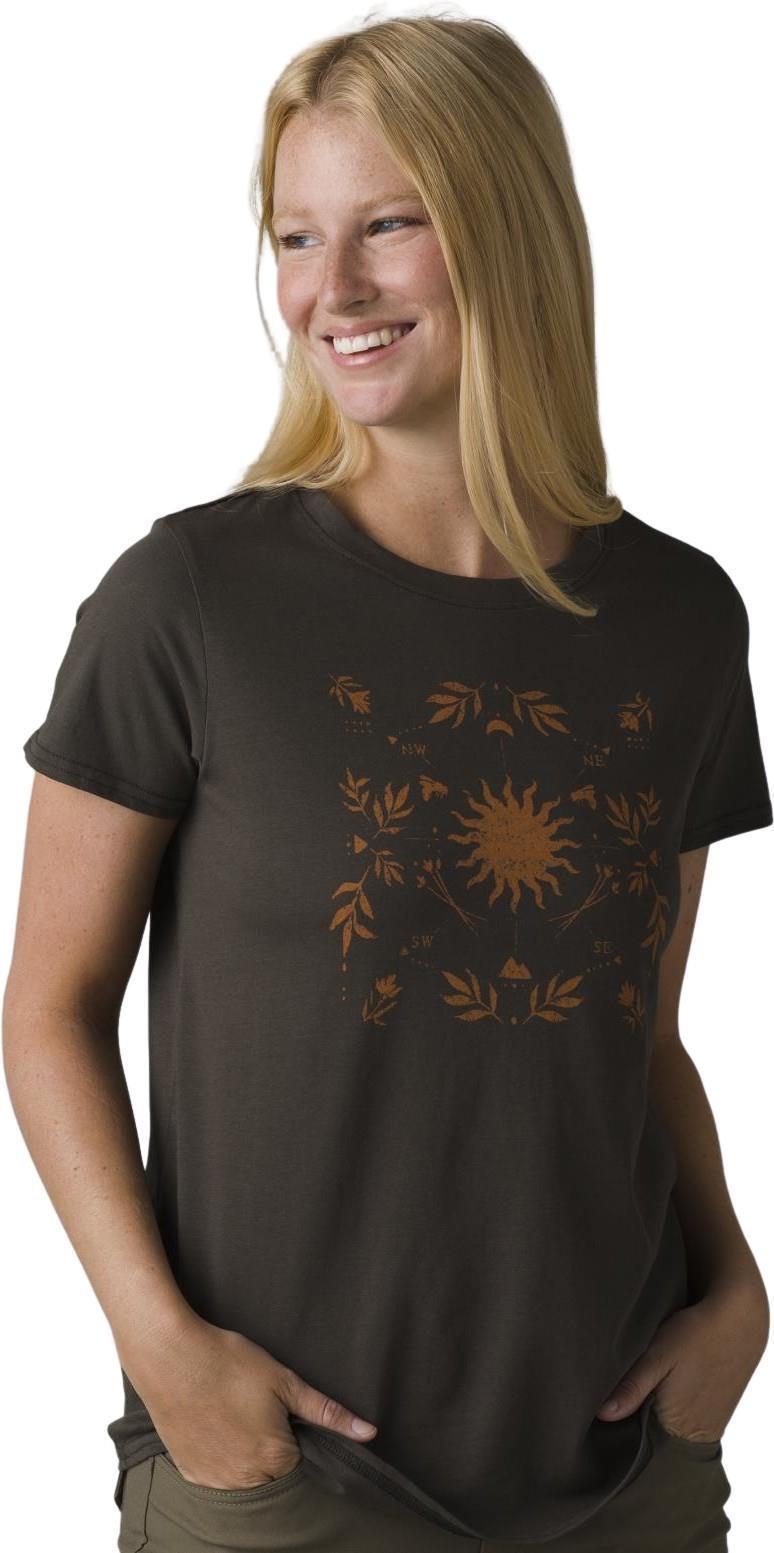 Organic Graphic SS - Womens - Washed Black High Spirits 1