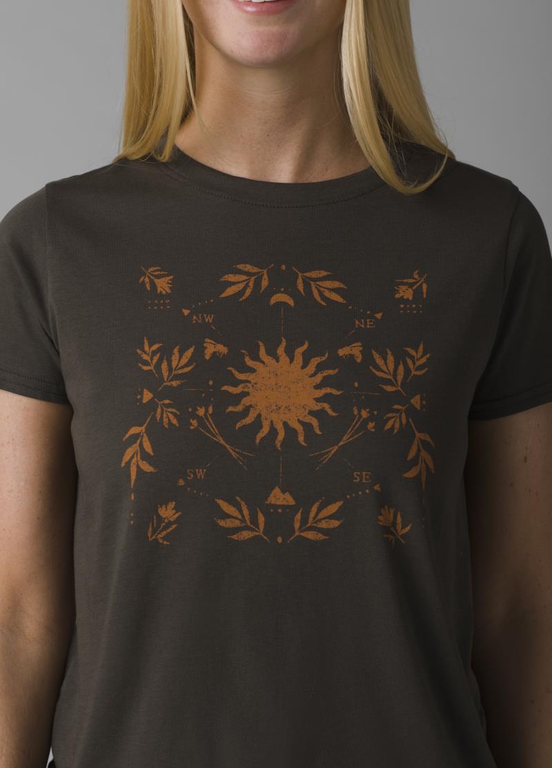 Organic Graphic SS - Womens - Washed Black High Spirits 3